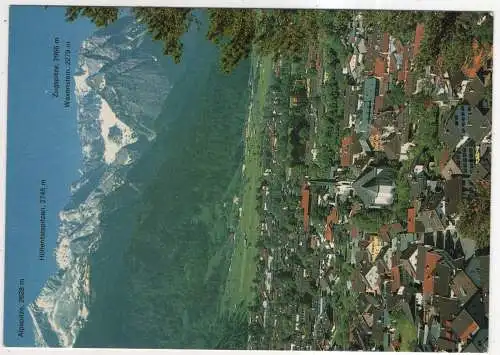 [Ansichtskarte] GERMANY - Garmisch-Partenkirchen gegen Wettersteingebirge. 