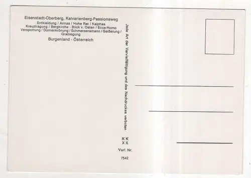 [Ansichtskarte] AUSTRIA - Eisenstadt-Oberberg - Kalvarienberg-Passionsweg. 