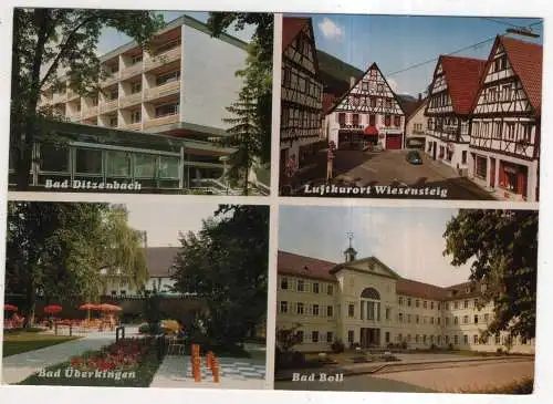 [Ansichtskarte] GERMANY - Bad Ditzenbach - Bad Überkingen - Bad Boll - Luftkurort Wiesensteig. 