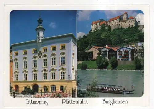 [Ansichtskarte] GERMANY - Plättenfahrt - Tittmoning - Burghausen. 