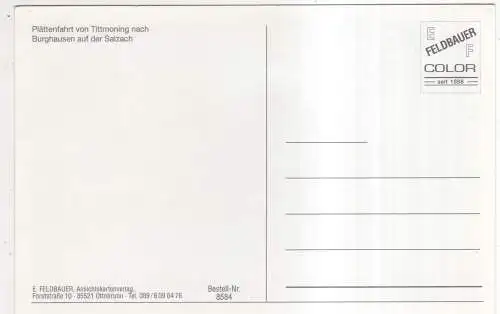[Ansichtskarte] GERMANY - Plättenfahrt - Tittmoning - Burghausen. 