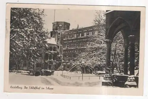 [Ansichtskarte] GERMANY - Heidelberg - Der Schloßhof im Schnee. 