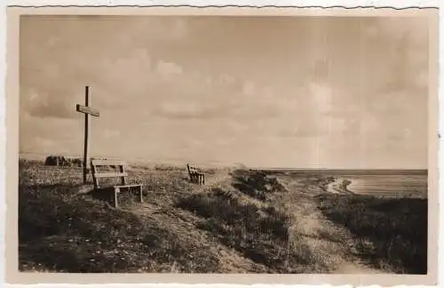 [Ansichtskarte] GERMANY - Amrum - Bonken Bank am Wattenmeer. 