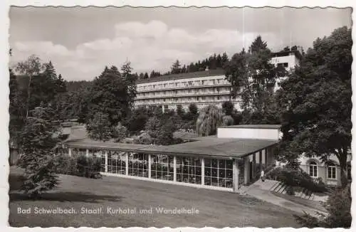 [Ansichtskarte] GERMANY - Bad Schwalbach - Staatl. Kurhotel und Wandelhalle. 