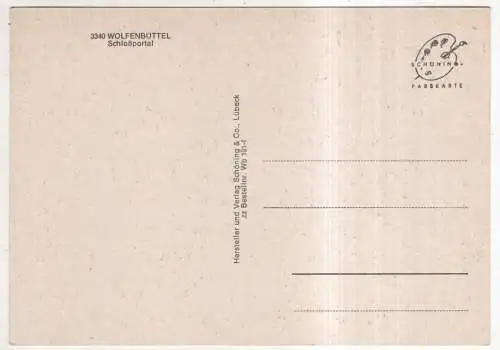 [Ansichtskarte] GERMANY - Wolfenbüttel - Schloßportal. 