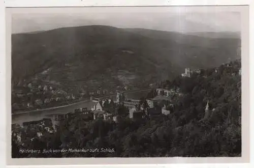 [Ansichtskarte] GERMANY - Heidelberg - Blick von der Molkenkur aufs Schloß. 