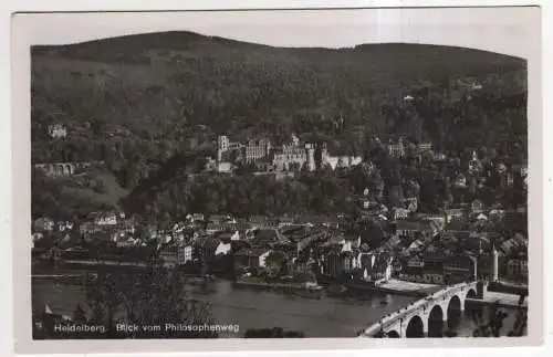 [Ansichtskarte] GERMANY - Heidelberg - Blick vom Philosophenweg. 