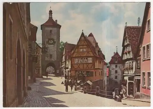[Ansichtskarte] GERMANY - Rothenburg o. d. Tauber - Plönlein. 