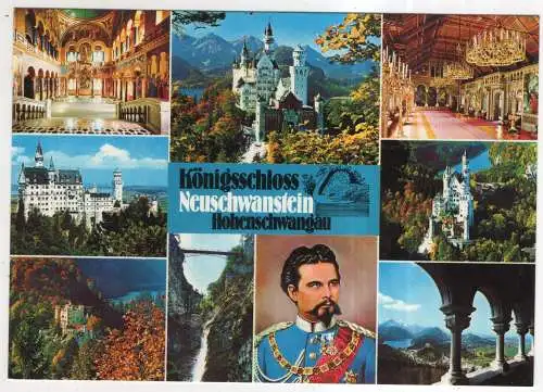 [Ansichtskarte] GERMANY - Königsschloss Neuschwanstein - Hohenschwangau. 