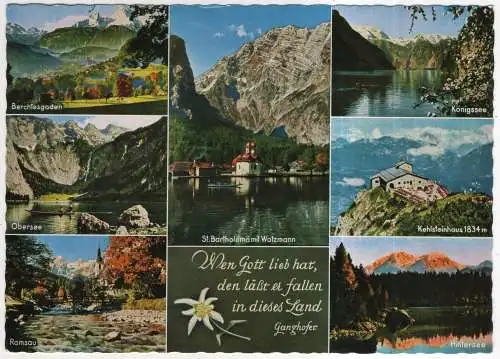 [Ansichtskarte] GERMANY - Berchtesgadener Land. 