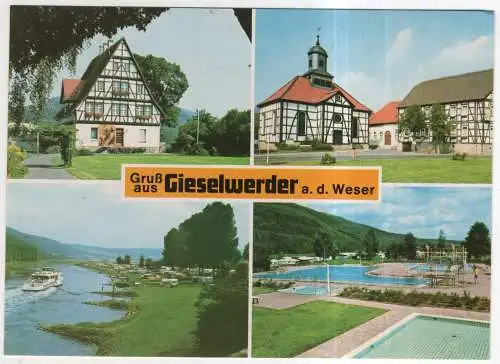 [Ansichtskarte] GERMANY -  Gieselwerder a. d. Weser. 