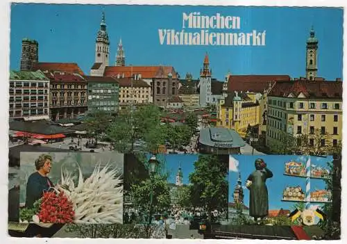 [Ansichtskarte] GERMANY - München - Viktualienmarkt. 