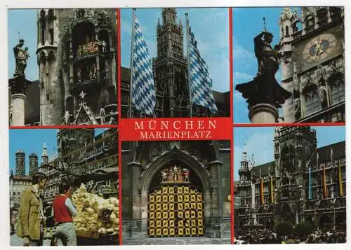 [Ansichtskarte] GERMANY - München - Marienplatz. 