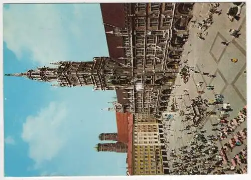 [Ansichtskarte] GERMANY - München - Rathaus und Frauenkirche. 