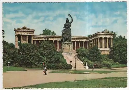 [Ansichtskarte] GERMANY - München - Bavaria mit Ruhmeshalle. 