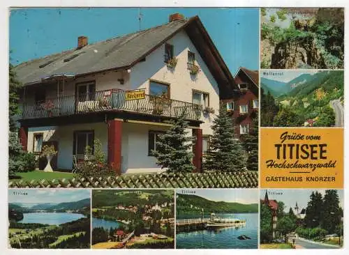 [Ansichtskarte] GERMANY - Titisee - Neustadt - Gästehaus Knörzer Bäckerei u. Tagescafé. 