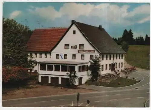 [Ansichtskarte] GERMANY - Schönwald/ Schwarzwald - Gasthof u. Pension zum Kreuz - Escheck. 