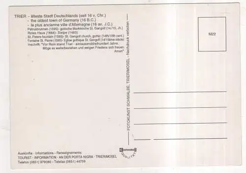 [Ansichtskarte] GERMANY - Trier - Am Hauptmarkt. 