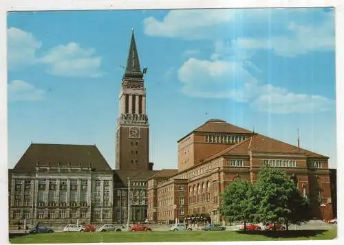 [Ansichtskarte] GERMANY - Kiel - Rathaus und Stadttheater. 