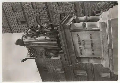 [Ansichtskarte] GERMANY - Halle / Saale - Denkmal August Hermann Francke. 