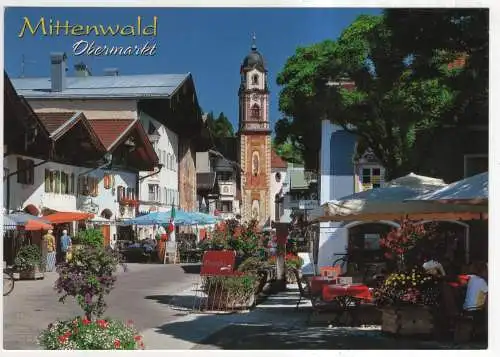 [Ansichtskarte] GERMANY - Mittenwald - Obermarkt. 