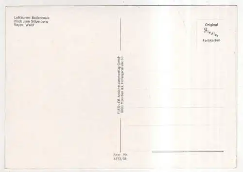 [Ansichtskarte] GERMANY - Bodenmais / Bayer. Wald - Blick zum Silberberg. 