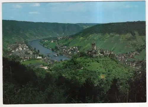 [Ansichtskarte] GERMANY - Cochem / Mosel - Reichsburg Cochem mit Blick ins Moseltal. 