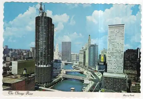 [Ansichtskarte] USA - Chicago - The Chicago River. 