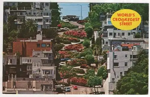 [Ansichtskarte] USA - San Francisco - Lombard Street. 