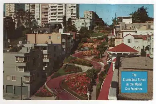 [Ansichtskarte] USA - San Francisco - Lombard Street. 