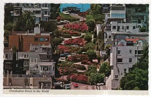 [Ansichtskarte] USA - San Francisco - Lombard Street. 