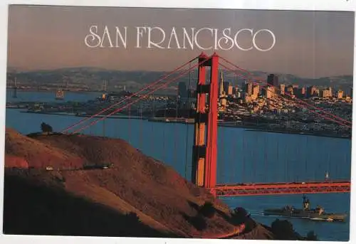 [Ansichtskarte] USA - San Francisco - The Golden Gate Bridge. 