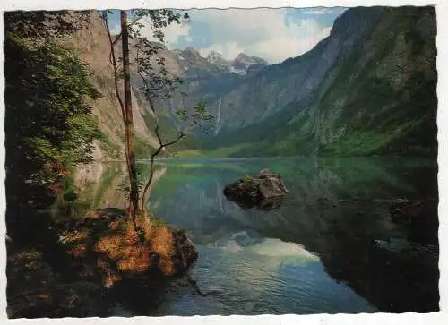 [Ansichtskarte] GERMANY - Der Obersee mit Teufelshörnern und Röthbachfall. 