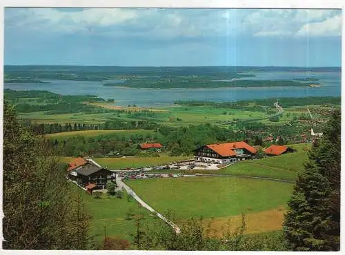 [Ansichtskarte] GERMANY - Bernau am Chiemsee - Blick über Saiserhof und Seiseralm auf Bernau und Chiemsee mit Herreninsel. 