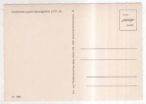 [Ansichtskarte] GERMANY - Kochelsee gegen Herzogstand. 