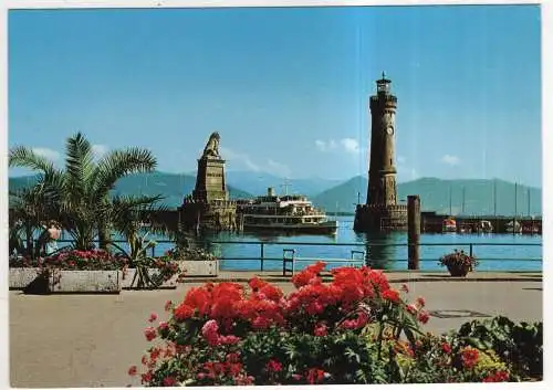 [Ansichtskarte] GERMANY - Lindau / Bodensee - Hafeneinfahrt. 