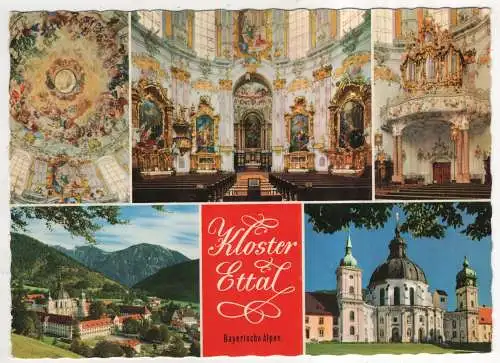 [Ansichtskarte] GERMANY - Kloster Ettal - Bayerische Alpen. 