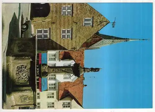 [Ansichtskarte] GERMANY - Flensburg - Nordermarkt mit Neptunsbrunnen. 