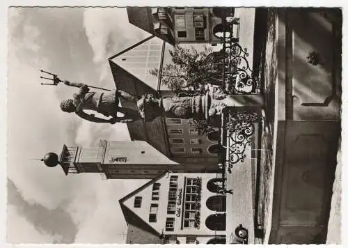 [Ansichtskarte] GERMANY - Freudenstadt im Schwarzwald - Marktplatz mit Neptunbrunnen und Rathaus. 