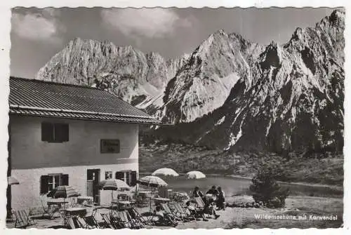 [Ansichtskarte] GERMANY - Wildenseehütte mit Karwendel. 