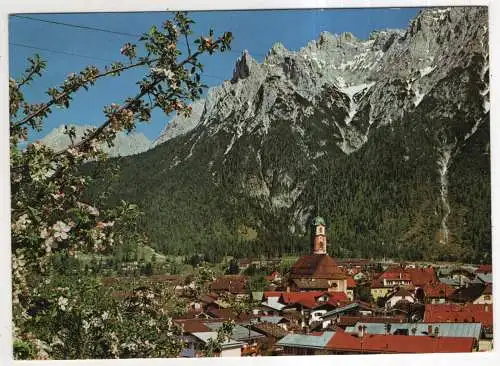 [Ansichtskarte] GERMANY - Mittenwald gegen Karwendelgebirge. 