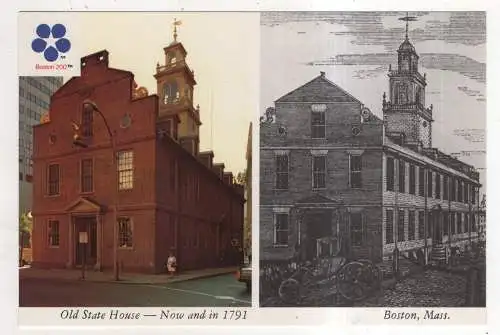 [Ansichtskarte] USA - Boston - Old State House. 