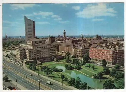 [Ansichtskarte] GERMANY - Leipzig - Stadt mit Oper und Hochhaus der Karl-Marx-Universität. 