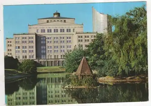 [Ansichtskarte] GERMANY - Leipzig - Blick vom Schwanenteich zur Oper. 