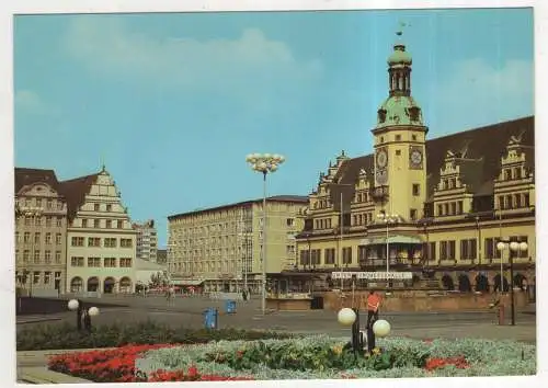 [Ansichtskarte] GERMANY - Leipzig - Markt und Altes Rathaus. 