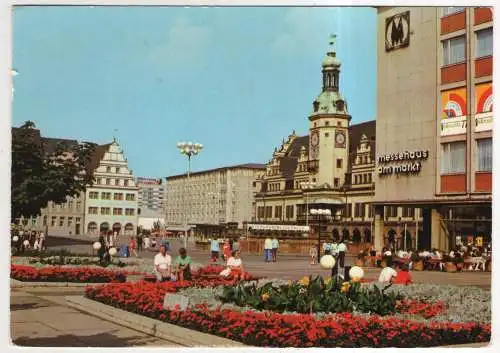 [Ansichtskarte] GERMANY - Leipzig - Markt und Altes Rathaus. 