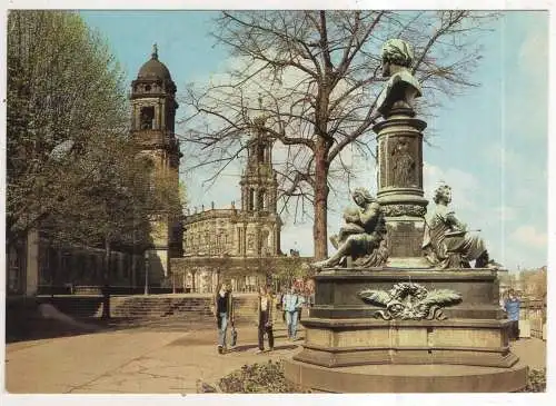 [Ansichtskarte] GERMANY - Dresden - Rietschel-Denkmal auf der Brühlschen Terrasse. 