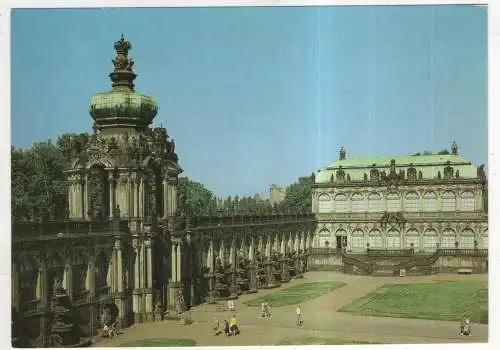 [Ansichtskarte] GERMANY - Dresden - Zwinger - Kronentor und Mathematisch-Physikalischer Salon. 