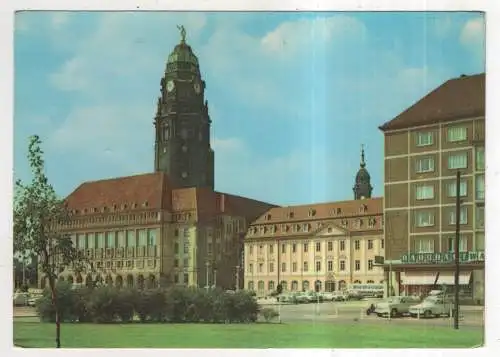 [Ansichtskarte] GERMANY - Dresden - Neues Rathaus und Gewandhaus. 