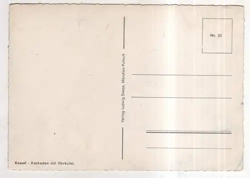 [Ansichtskarte] GERMANY - Kassel - Kaskaden mit Herkules. 
